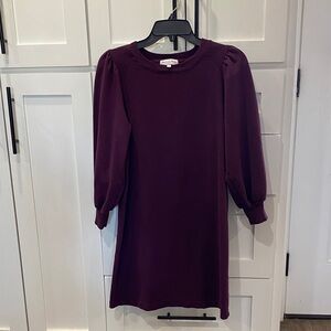 Michael Stars  Sweat Shirt Dress XS Wine